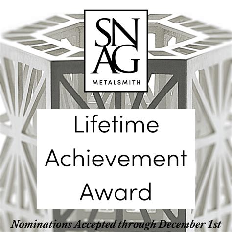 Lifetime Achievement Award Deadline | SNAG