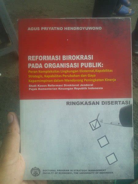 Jual Reformasi Birokrasi Pada Organisasi Publik Di Lapak Ikhsan Book