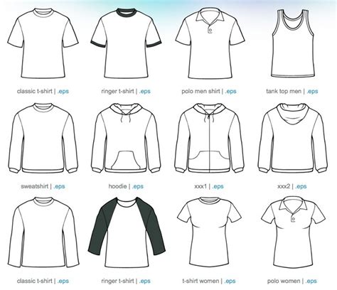 Free Vector Clothing Templates at Vectorified.com | Collection of Free ...