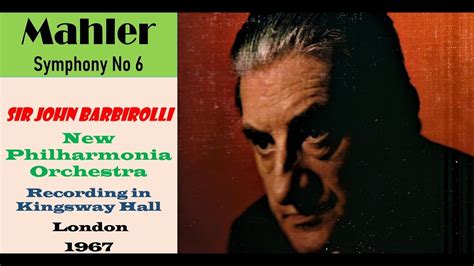 Vinyl Mahler Barbirolli Symphony 6 New Philharmonia Orchestra 1967