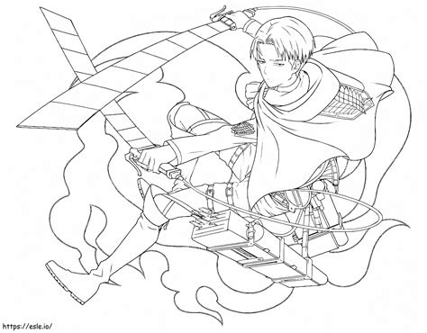 Awesome Levi Ackerman coloring page