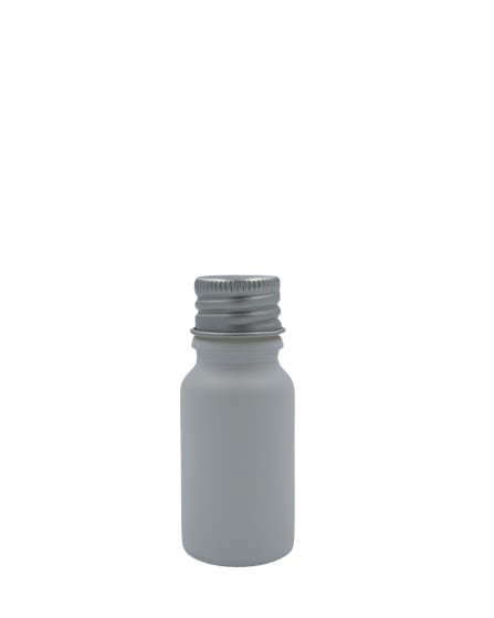 10ml Matte White Glass Bottles With Aluminium Cap Box Of 768 Rapid Labs