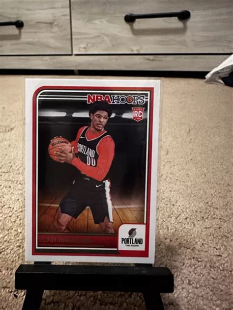 CARTE RECRUE SCOOT Henderson 2023 24 NBA Hoops N 232 Trail Blazers EUR