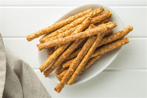 Premium Photo Salty Pretzel Sticks On White Table