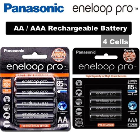 Panasonic Eneloop Pro Aa Aaa Rechargeable Battery Cells Lazada Ph