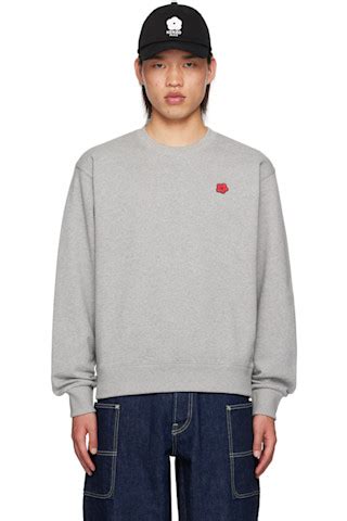 Kenzo Gray Kenzo Paris Boke Flower Sweatshirt Ssense