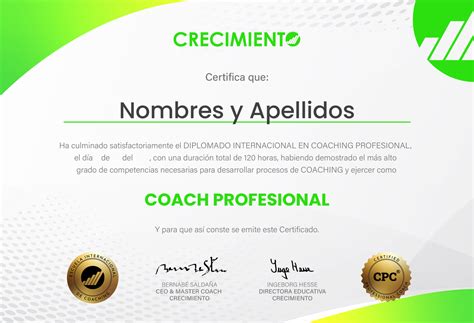 Diplomado Internacional De Coaching Profesional Crecimiento