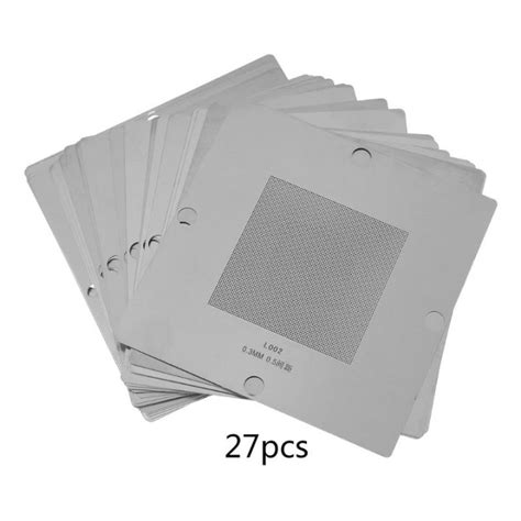 10 27Pcs BGA Reballing Stencil Direct Heat Reballing Universal Directly