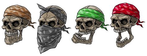 Skull With Bandana Sketch