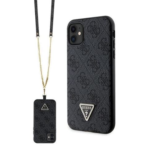 GUESS Crossbody 4G Metal Logo Do Apple IPhone 11 Xr Czarny Etui