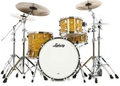 Ludwig Classic Maple Fab 3 Piece Shell Pack Citrus Mod Sweetwater