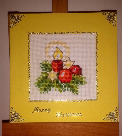 Christmas Cross Stitch Card - Etsy