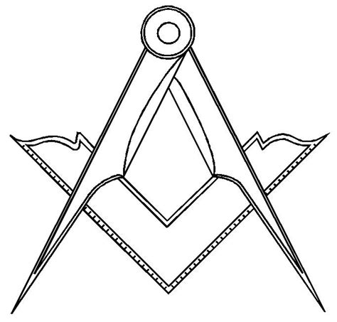 Masonic Symbol Square And Compass