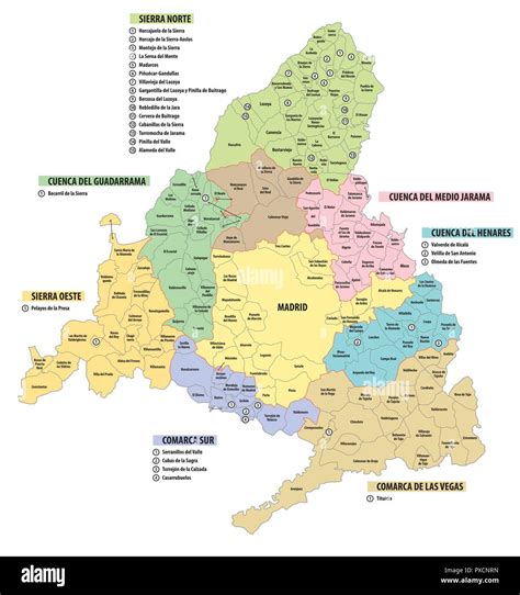 Álbumes 95 Foto Mapa De La Comunidad De Madrid Con Sus Municipios