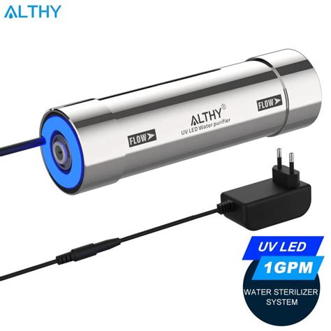 Althy Led Uv Ultraviolet Water Sterilizer Purifier System Filter Flow