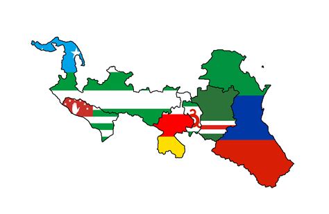 North Caucasus Flag Map by DK-18 on DeviantArt