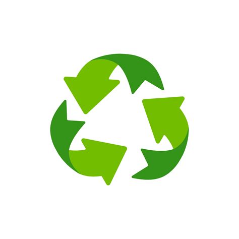 Recycling Icon An Arrow That Revolves Endlessly Reuse Concept Recycled