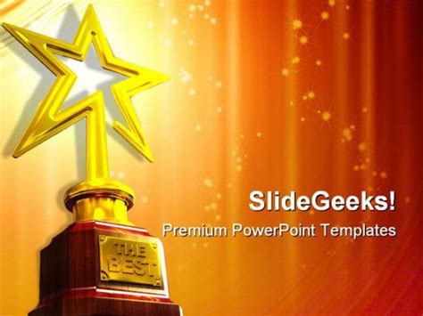 star award entertainment powerpoint templates  powerpoint