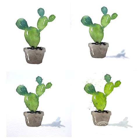 Easy Cactus Paintings For Beginners