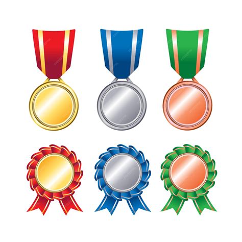 Premium Vector Medal Design Vector Set Collection Vector Illustration