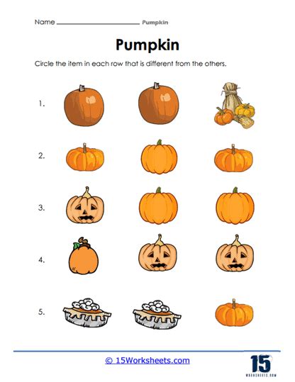 Pumpkins Worksheets 15