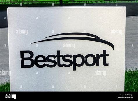 Bestsport logo, sign, Prague, Czech Republic Stock Photo - Alamy