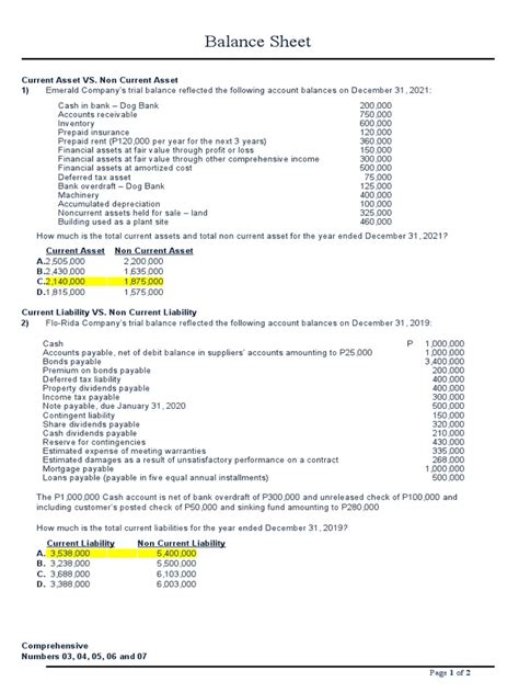 Balance Sheet Pdf Deferred Tax Balance Sheet