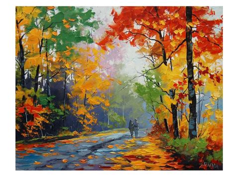 FALL Oil PAINTING Trees Painting Autumn Painting Artwork Graham Gercken ...