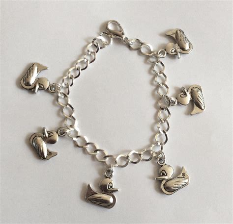 Rubber Duck Bracelet Style Silver Tone Charm Choice Of Etsy