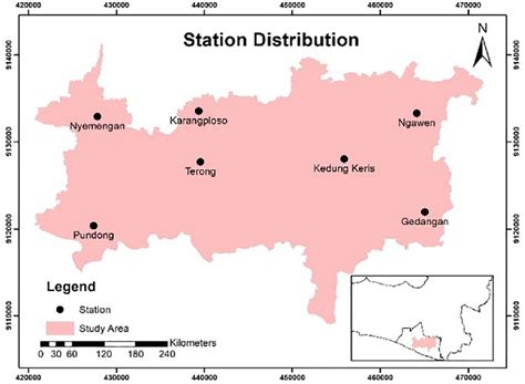 station distribution map  scientific diagram