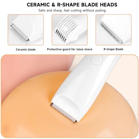 Bikini Trimmer For Women Electric Razor R Angle Design No Nicks And Irritation Waterproof Body