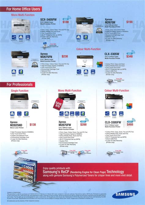 Samsung Printers Page Brochures From It Show Singapore On Tech