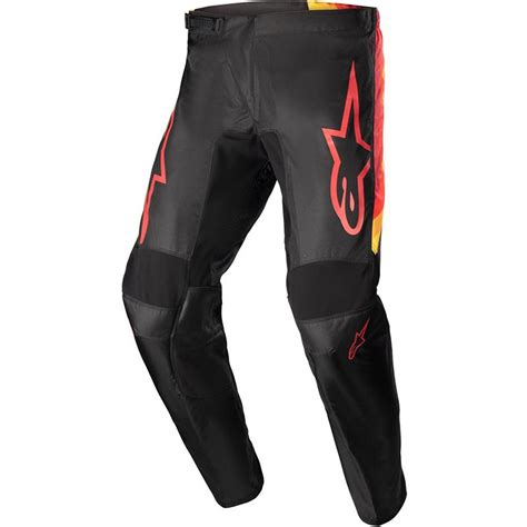 Pantalon Cross FLUID CORSA ALPINESTARS Noir Rouge Jaune MAXXESS FR