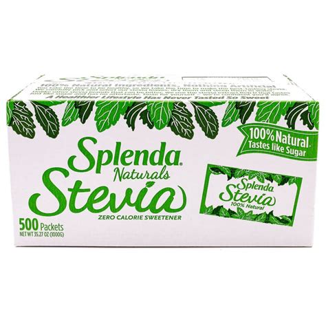 Splenda Naturals Stevia Sweetener Packets 500 Ct Shelhealth