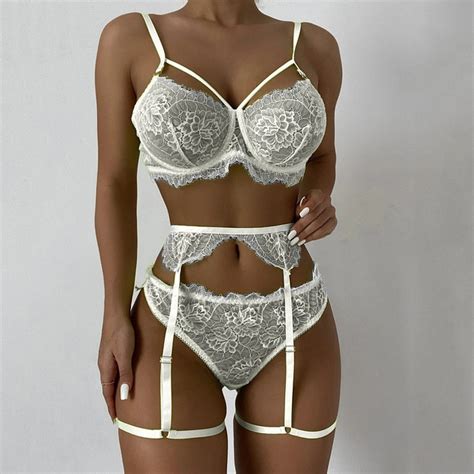 Ensemble lingerie trois pièces pour femmes Mode Lingerie Fine pour Femmes Merci Boutique