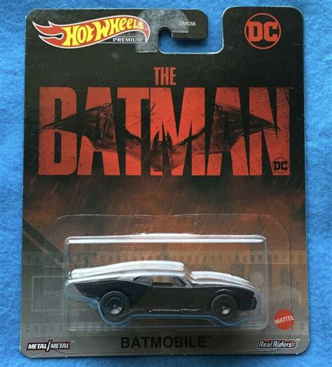 Mavin Hot Wheels 2022 DC The Batman Movie Hot Wheels Premium BATMOBILE Real Riders NEW