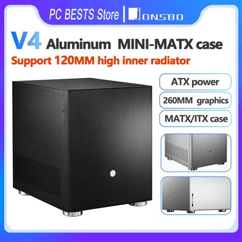 Jonsbo V Mini Matx Itx Case Matx Motherboard All Aluminum Chassis Atx