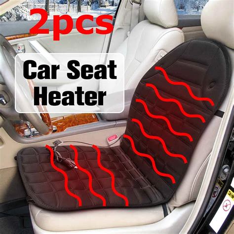 2pcs heated car seat Winter Pad Car Seat Cushions Electric Heated Cushion Auto Heated Seat ...