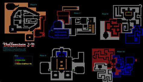 Wolfenstein 3D Episode 5: Floors 6-10 Map Map for PC by AWing Pilot ...