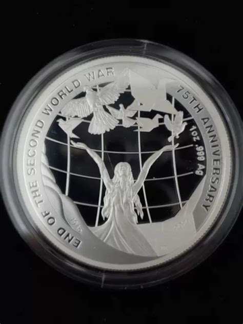 Oz Plata Ag Th Anniversary End Second World War Silver