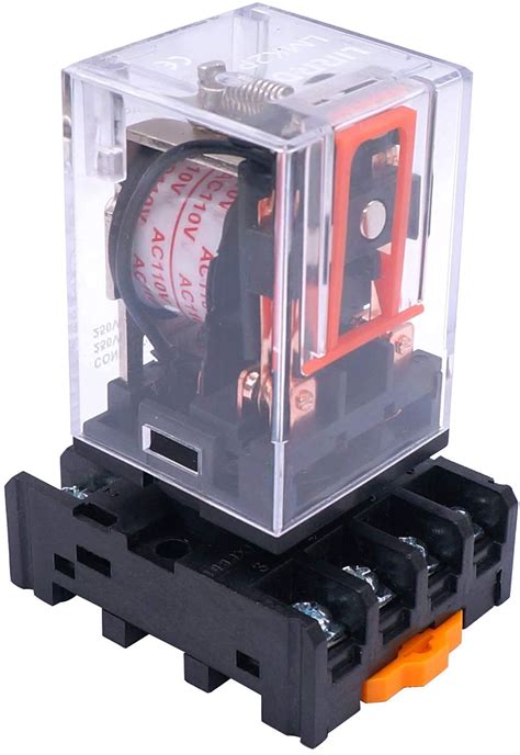 12V Coil 8 Pin DPDT Electromagnetic Relay Power Relay With Plug In