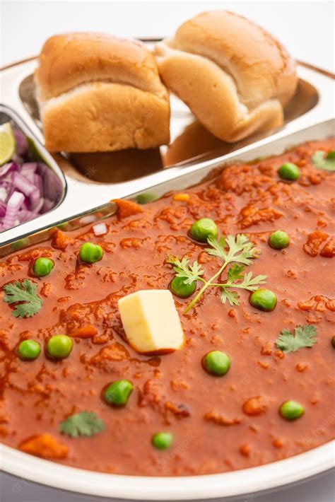 Free Photo Pav Bhaji Is A Fast Food Dish From India Consisting Of A