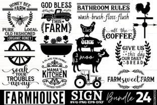 Farmhouse Sign Svg Bundle Graphic By Design S Dark Creative Fabrica