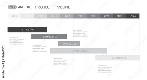 timeline project Infographic template for business. 10 year modern ...