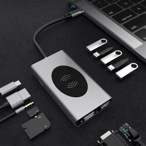 Type C In Draadloze Opladen Dock Usb Multi Grandado