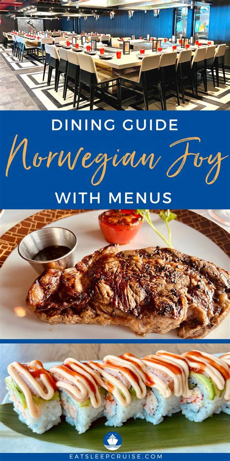 Norwegian Joy Restaurant Guide With Menus (2023) 2 - EatSleepCruise.com