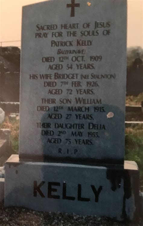 Bridget Delia Staunton Kelly 1854 1926 Find A Grave Memorial