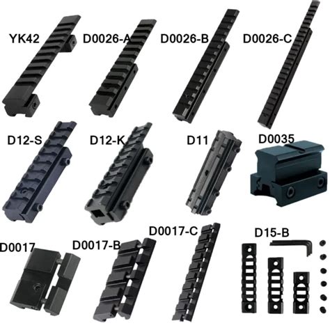 Dovetail To Weaver Picatinny Extension Adapter Rail Mount Base 11mm To