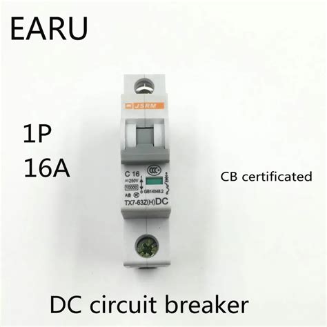 1p 16a Dc 250v Dc Circuit Breaker Mcb For Pv Solar Energy Photovoltaic