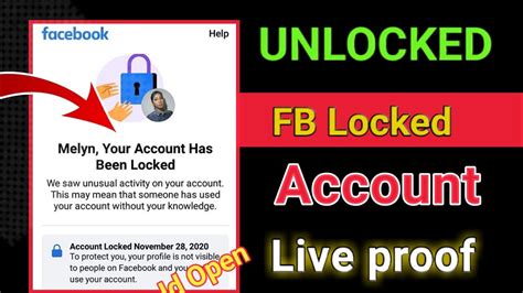 Your Account Has Been Locked Facebook Your Account Has Been Locked